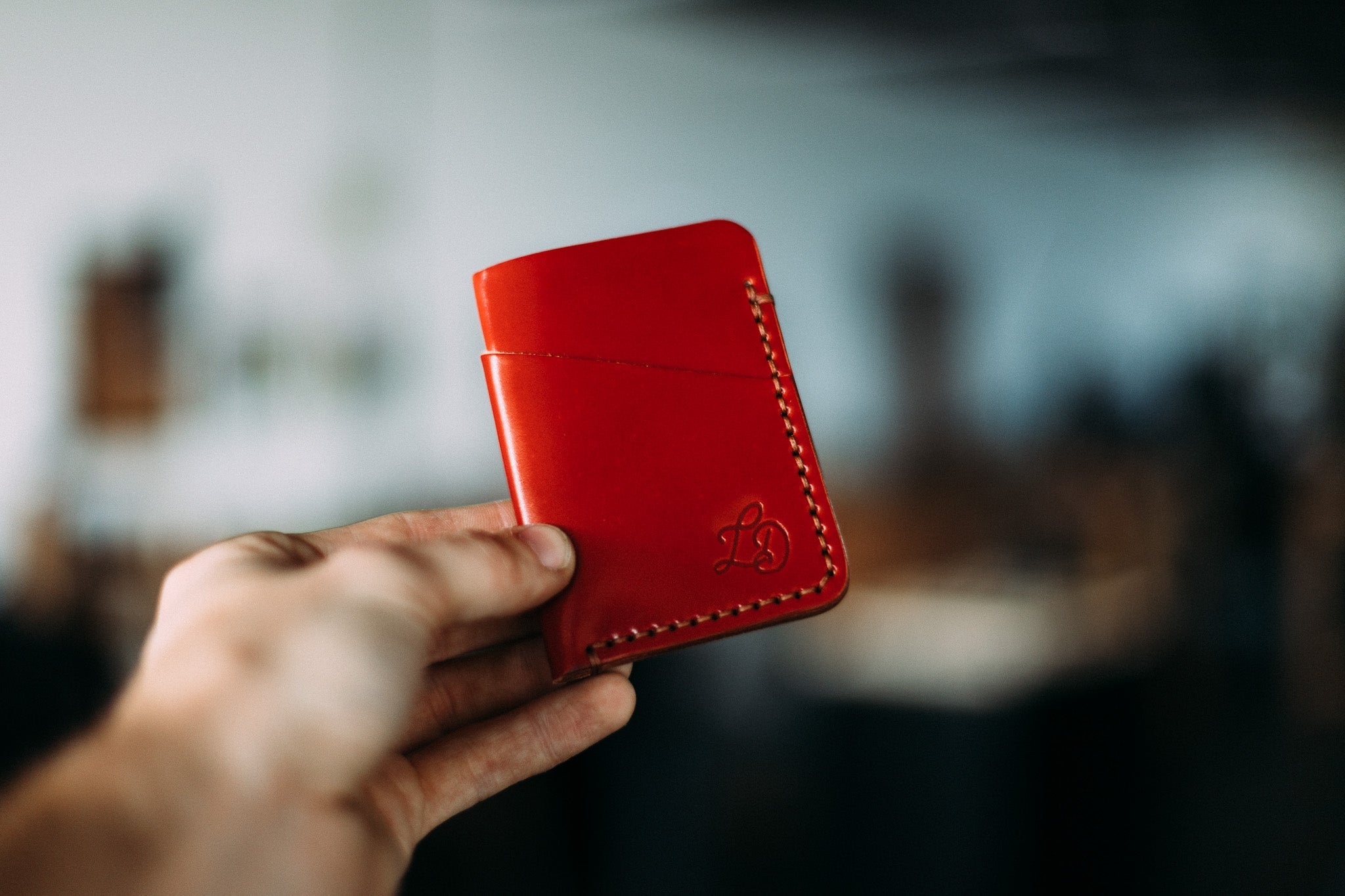 Shell Cordovan Jackson - Lost Dutchman Leather handmade leather wallets