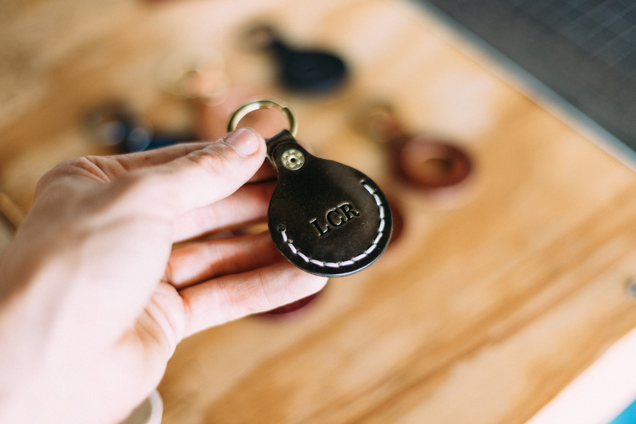 The AirTag Keyring - Lost Dutchman Leather handmade leather wallets