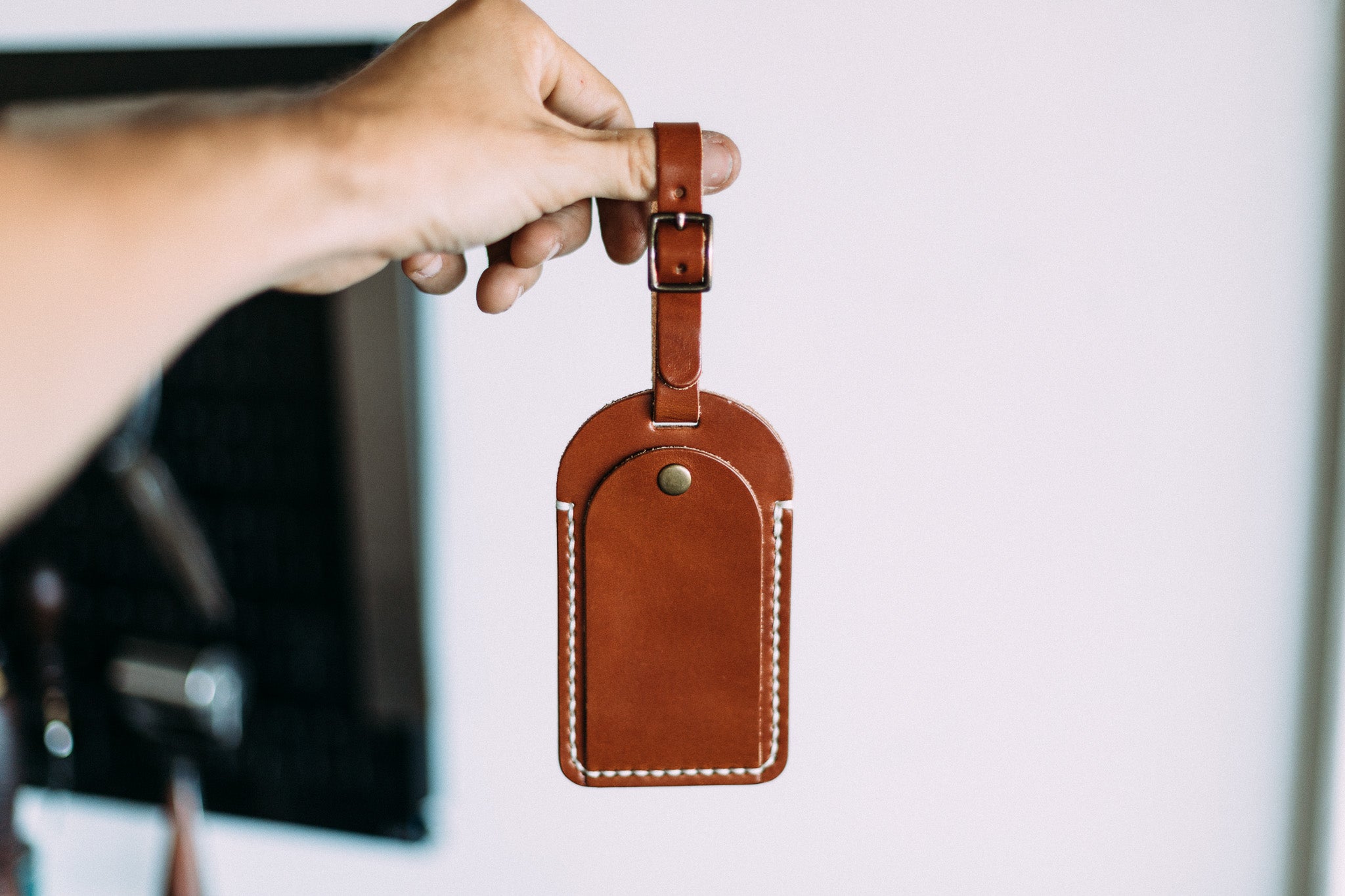 The Luggage Tag - Lost Dutchman Leather handmade leather wallets