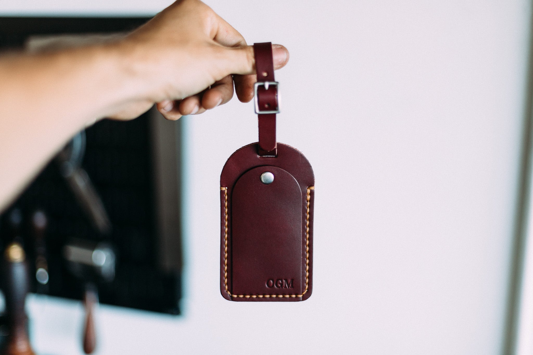 The Luggage Tag - Lost Dutchman Leather handmade leather wallets