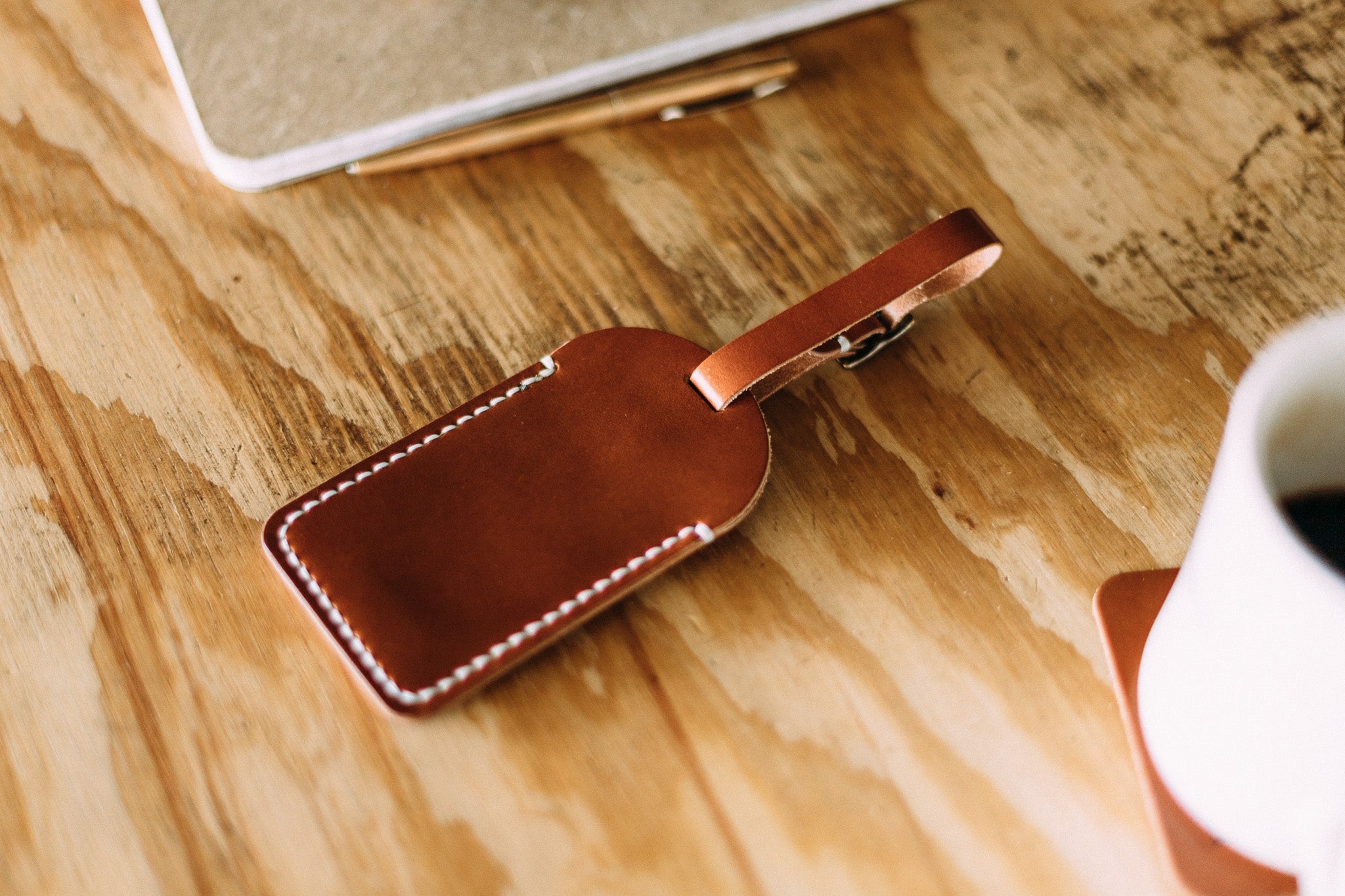 The Luggage Tag - Lost Dutchman Leather handmade leather wallets