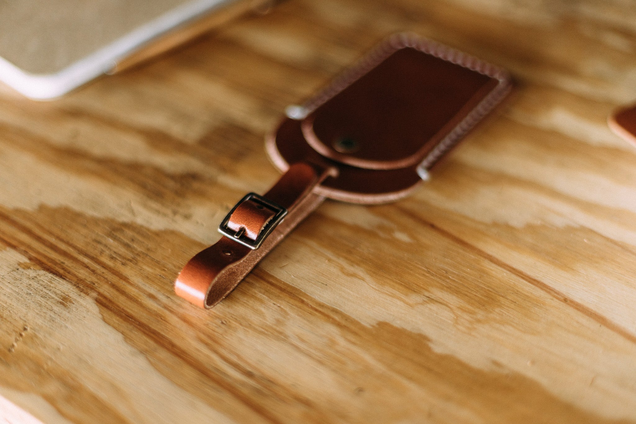 The Luggage Tag - Lost Dutchman Leather handmade leather wallets