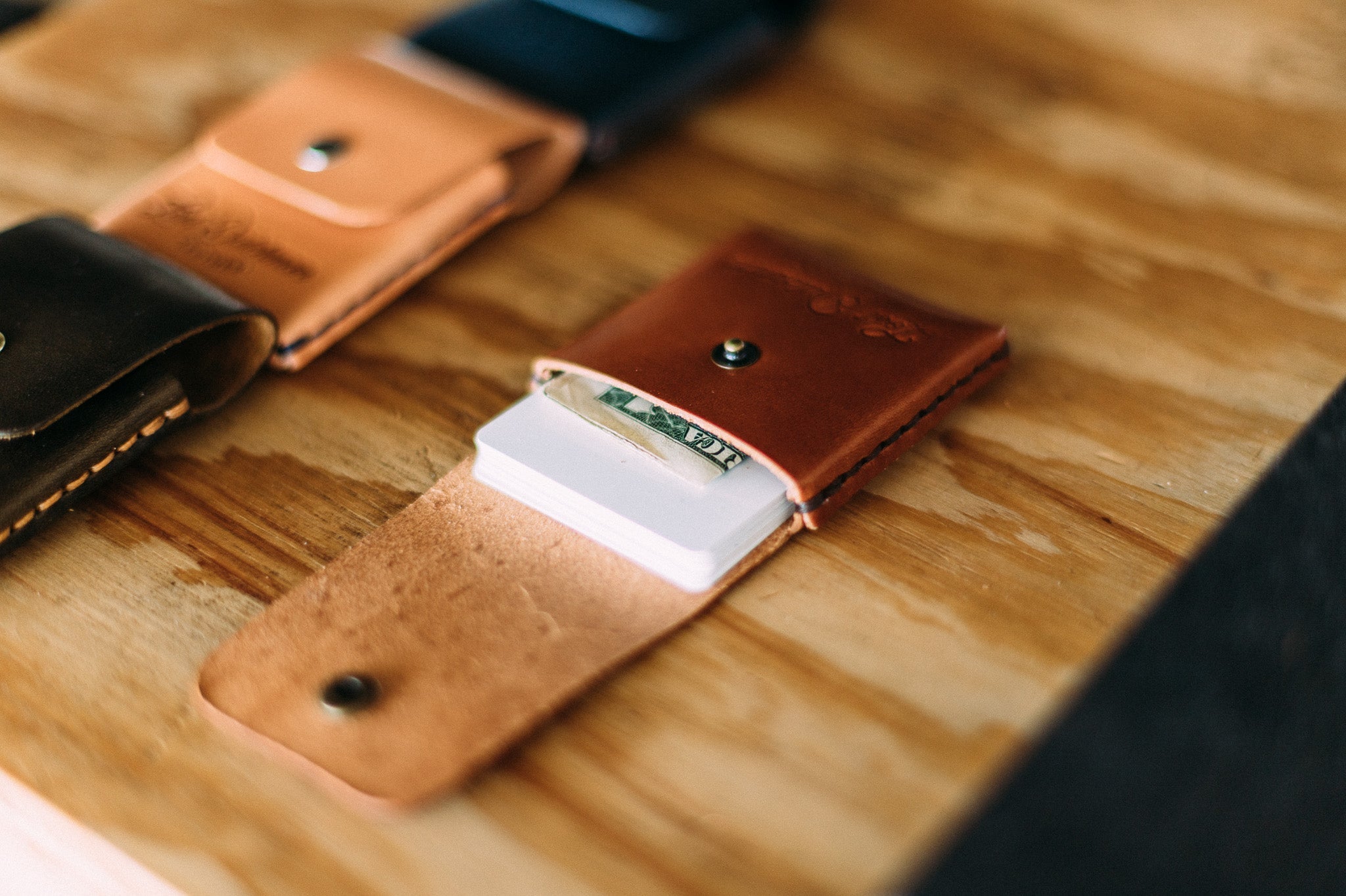 The Snap Finn - Lost Dutchman Leather handmade leather wallets