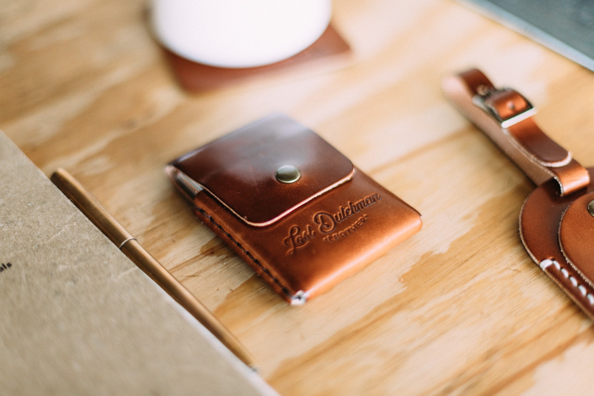 The Snap Finn - Lost Dutchman Leather handmade leather wallets