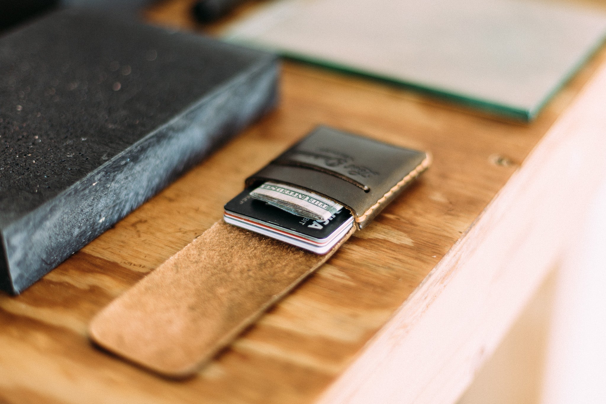 The Thin Finn - Lost Dutchman Leather handmade leather wallets